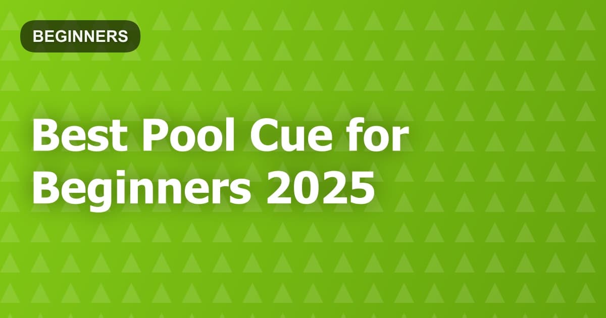 Best Pool Cue for Beginners 2025