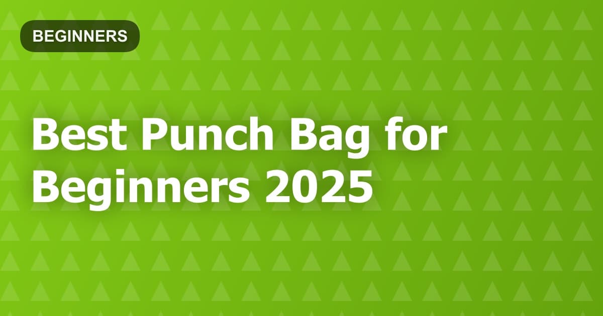 Best Punch Bag for Beginners 2025