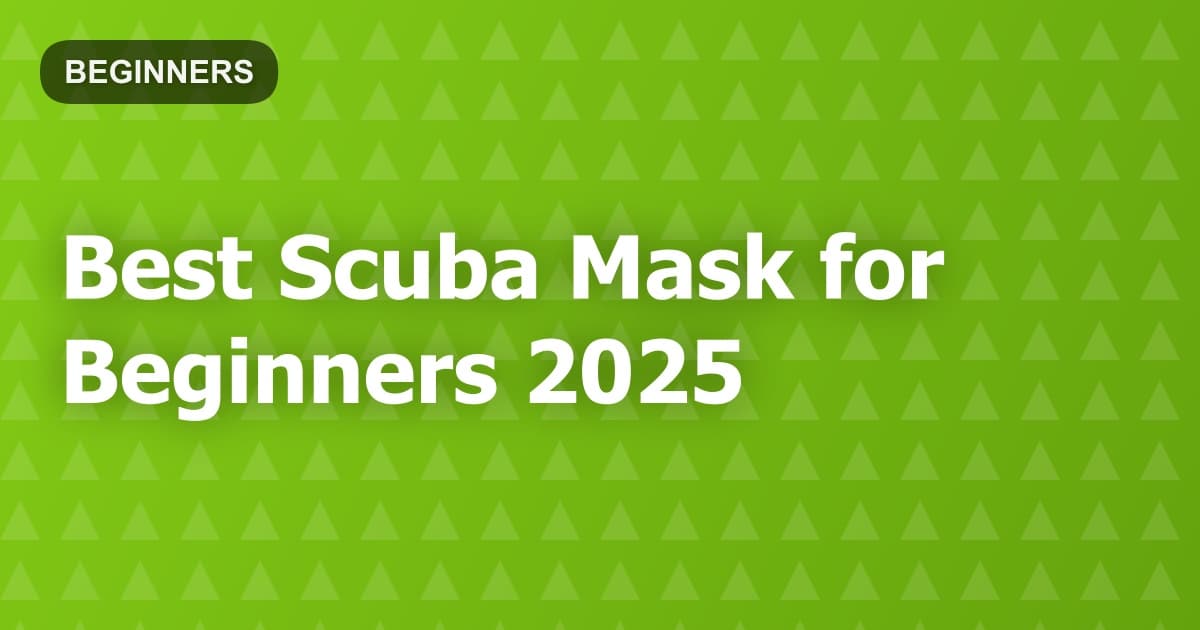 Best Scuba Mask for Beginners 2025
