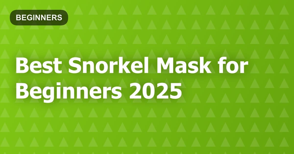 Best Snorkel Mask for Beginners 2025