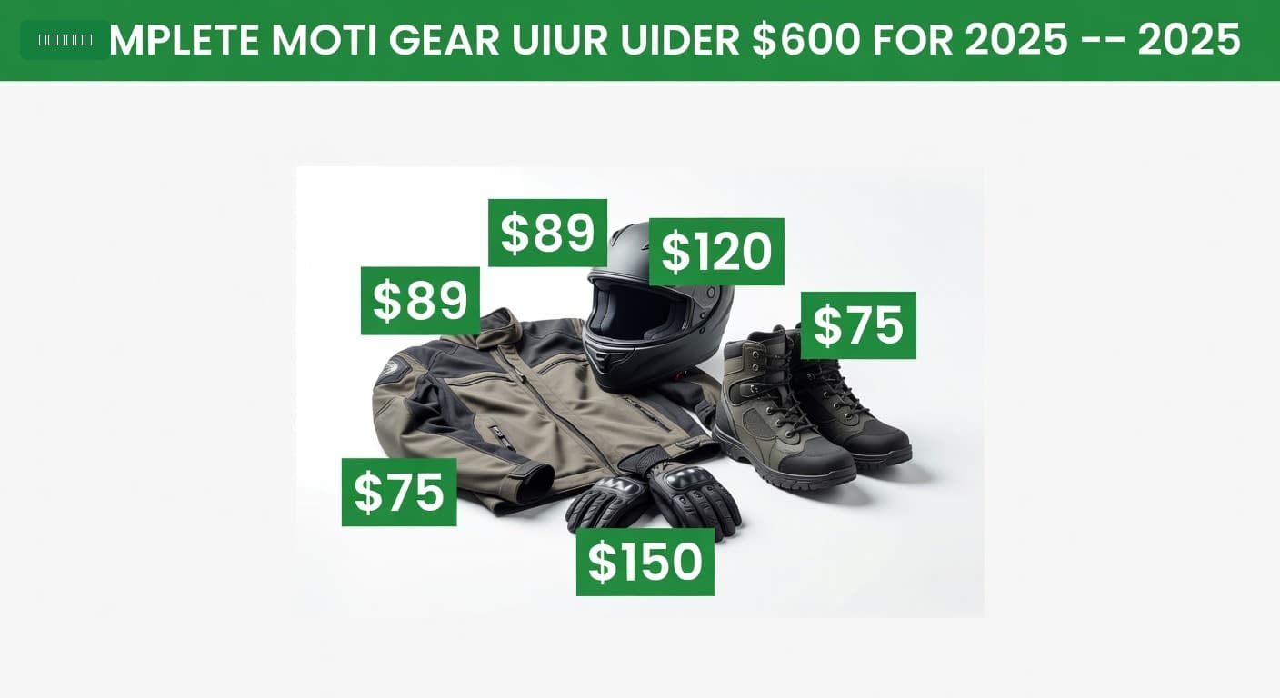 Complete Motorcycle Gear for Under $600 (2025)