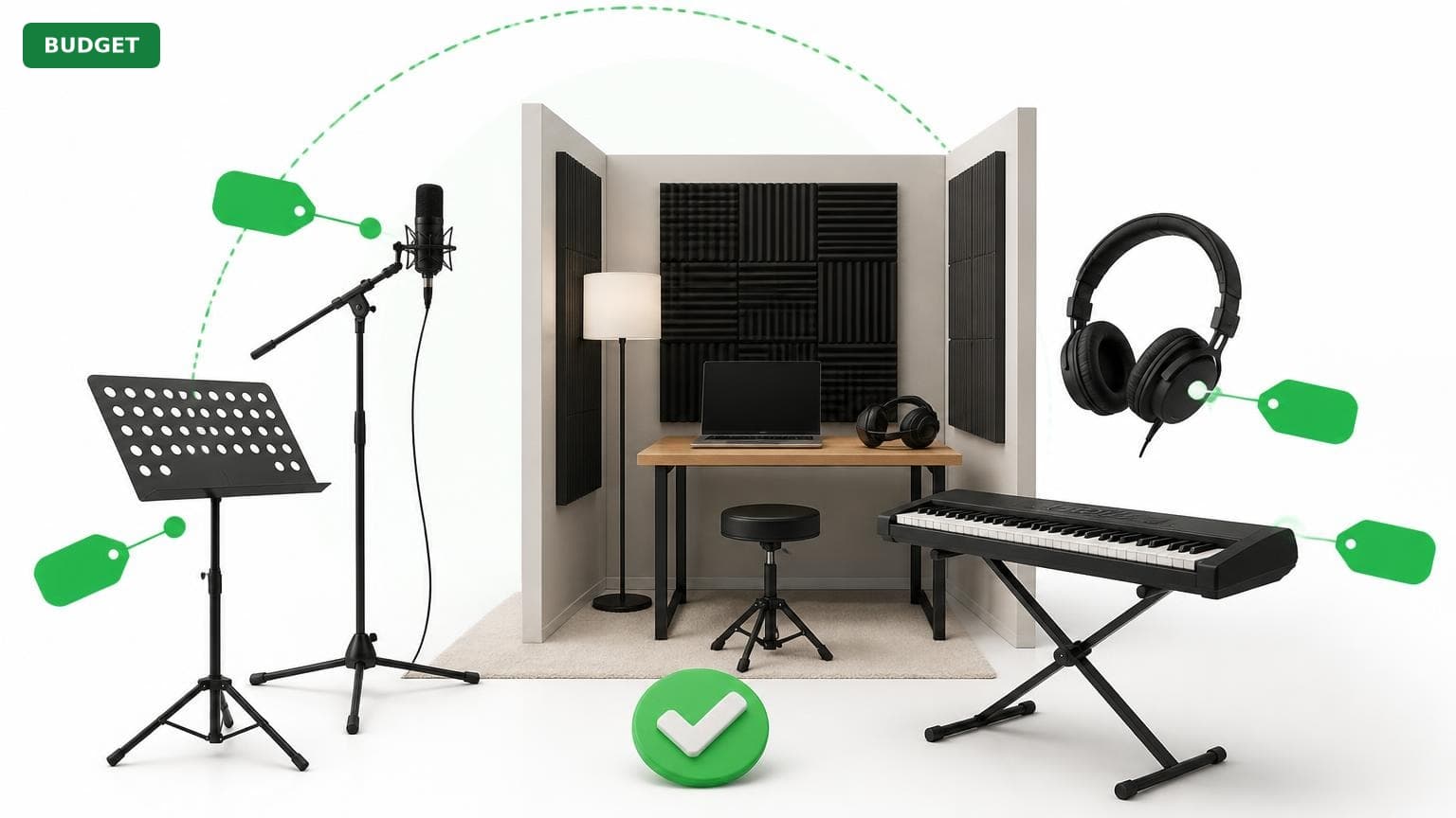 Complete Music Practice Room for Under $600 (2025)