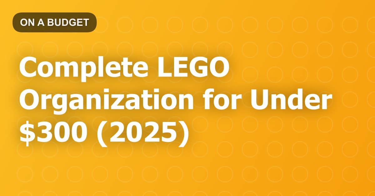 Complete LEGO Organization for Under $300 (2025)
