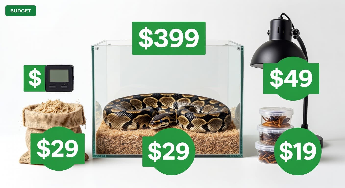 Ball Python Terrarium Under $400 (2025)