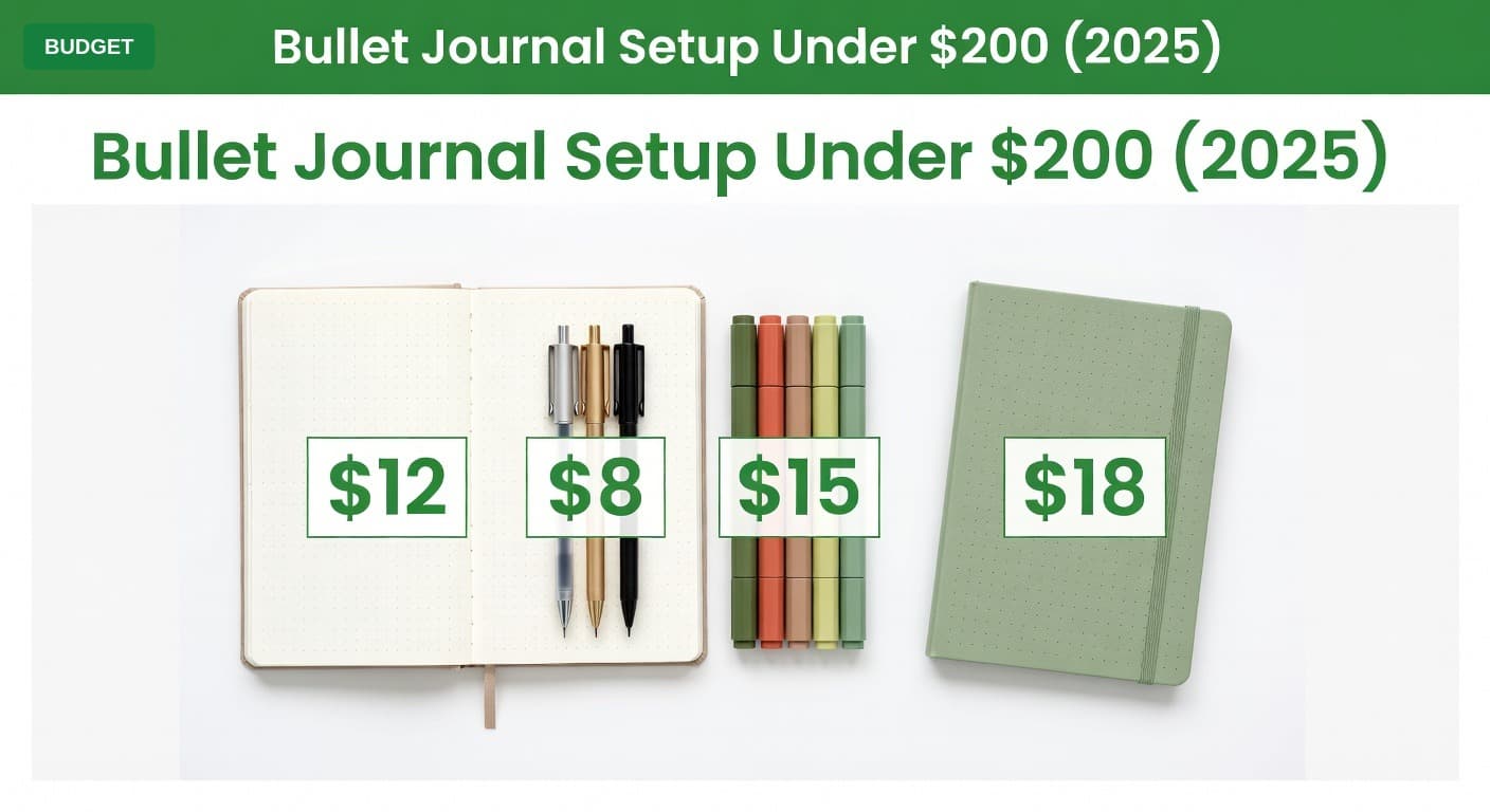 Bullet Journal Setup Under $200 (2025)