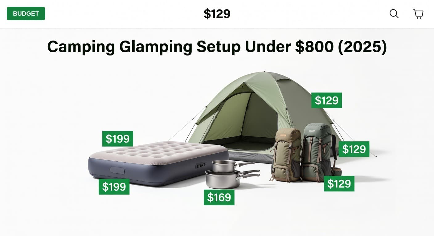 Camping Glamping Setup Under $800 (2025)
