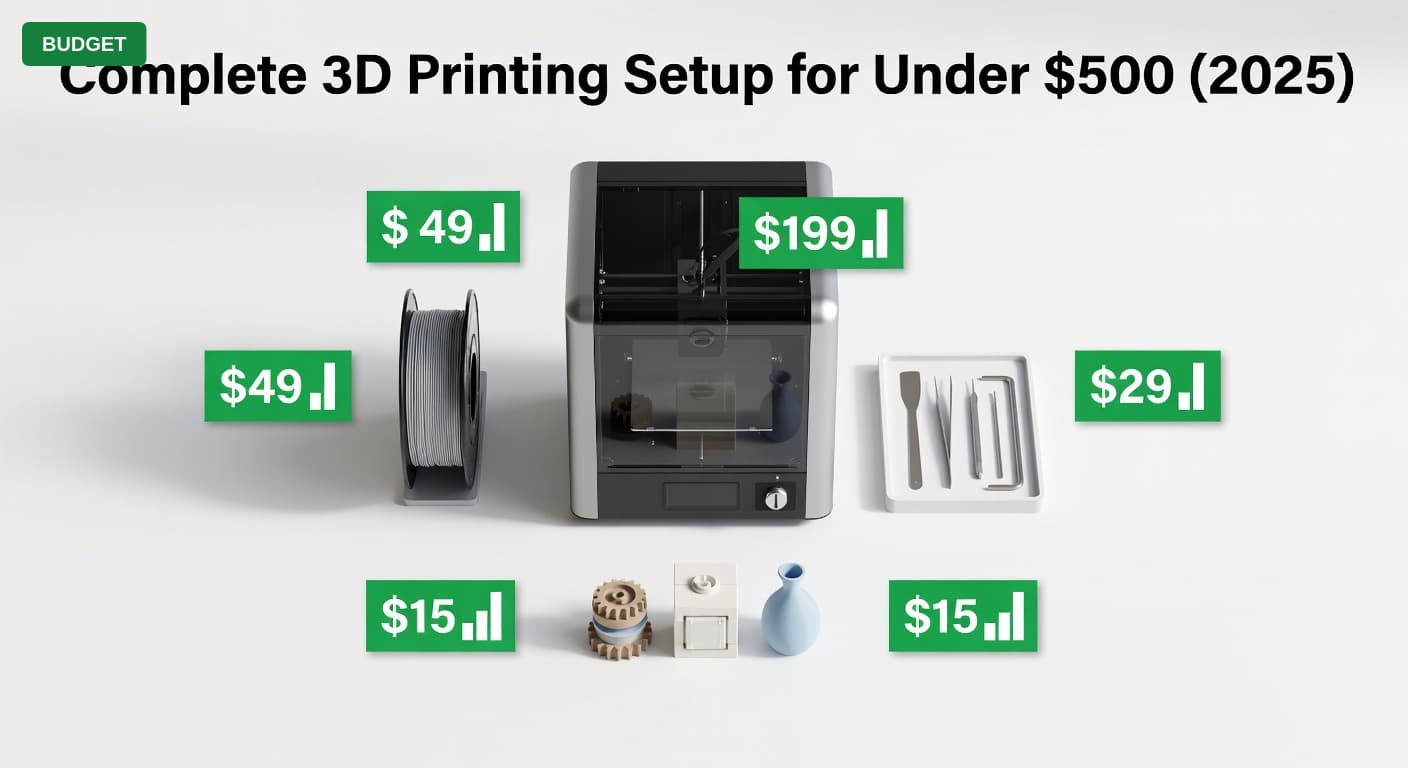 Complete 3D Printing Setup for Under $500 (2025)
