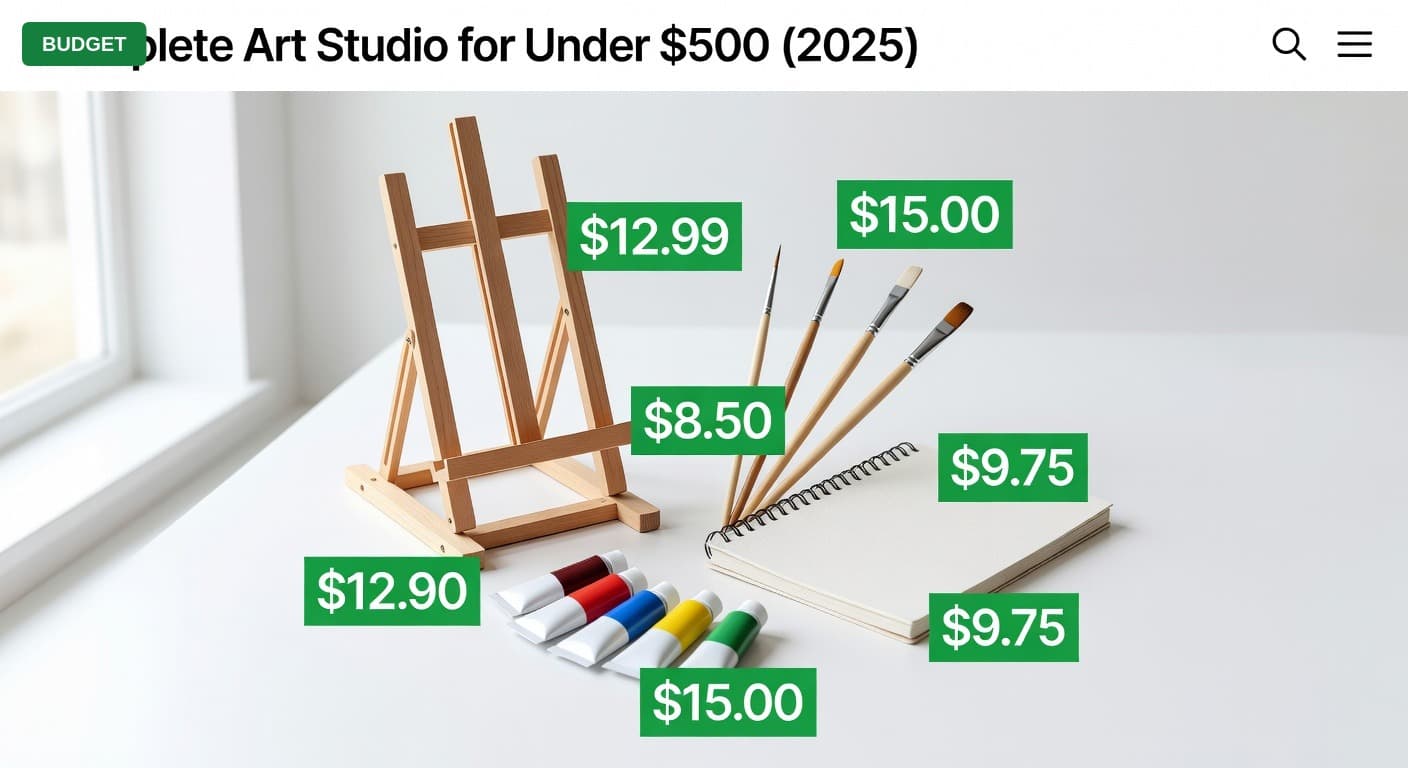Complete Art Studio for Under $500 (2025)
