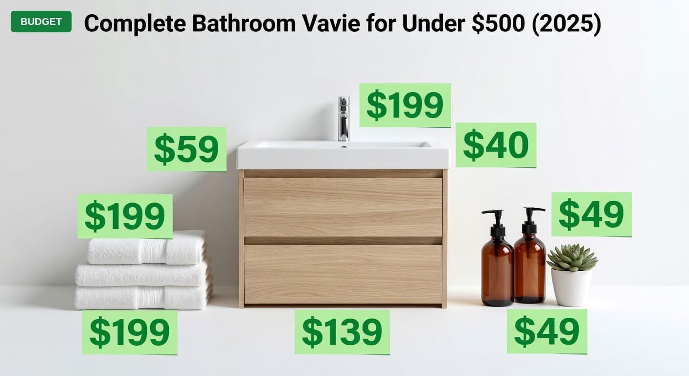 Complete Bathroom Vanity for Under $500 (2025)