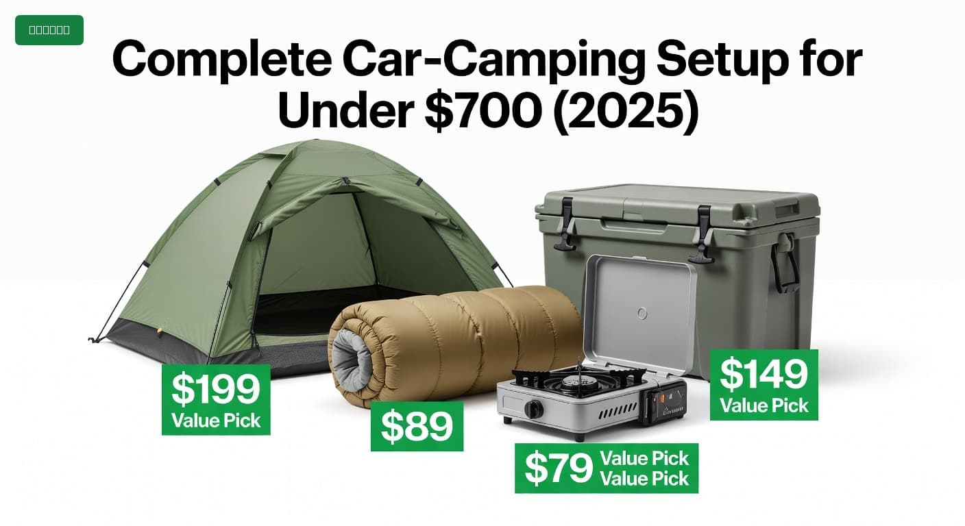 Complete Car-Camping Setup for Under $700 (2025)
