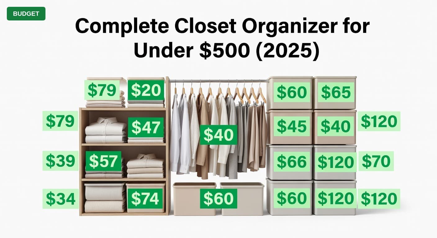 Complete Closet Organizer for Under $500 (2025)