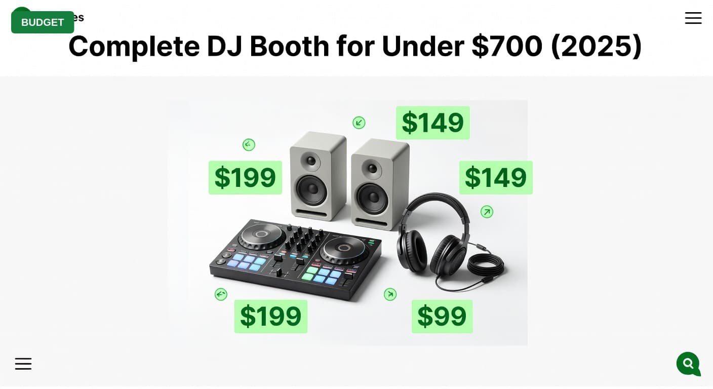 Complete DJ Booth for Under $700 (2025)
