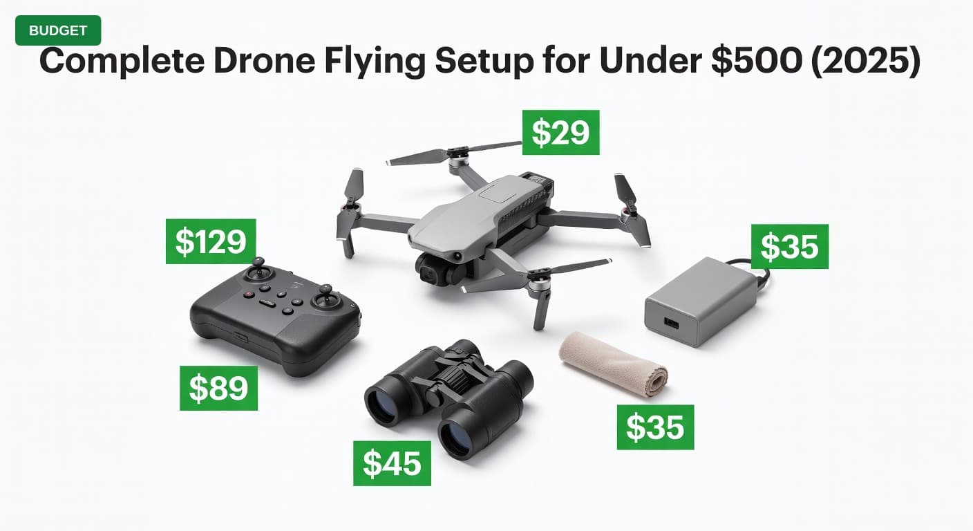 Complete Drone Flying Setup for Under $500 (2025)