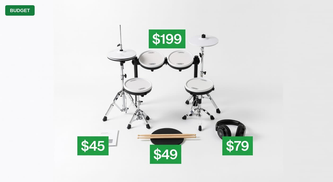 Complete Drum Practice Setup for Under $500 (2025)