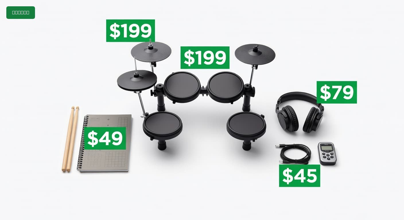 Complete Drum Practice Setup for Under $500 (2025)
