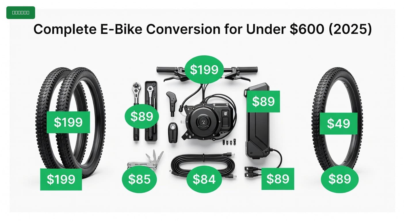 Complete E-Bike Conversion for Under $600 (2025)