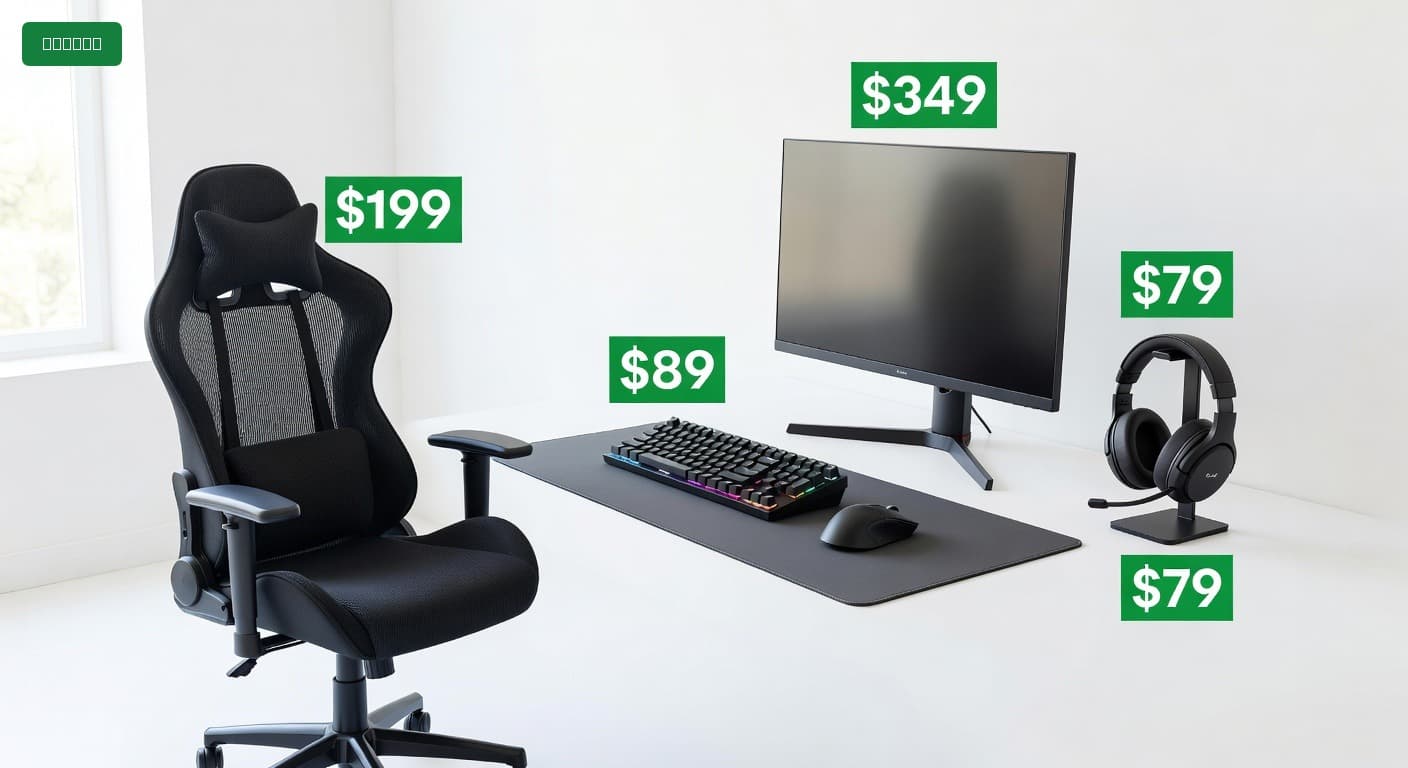 Complete Esports Desk Setup for Under $1200 (2025)