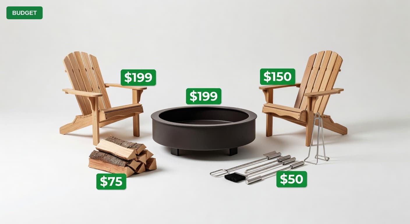 Complete Fire Pit Area for Under $600 (2025)