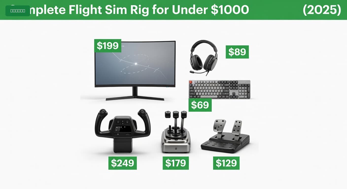 Complete Flight Sim Rig for Under $1000 (2025)