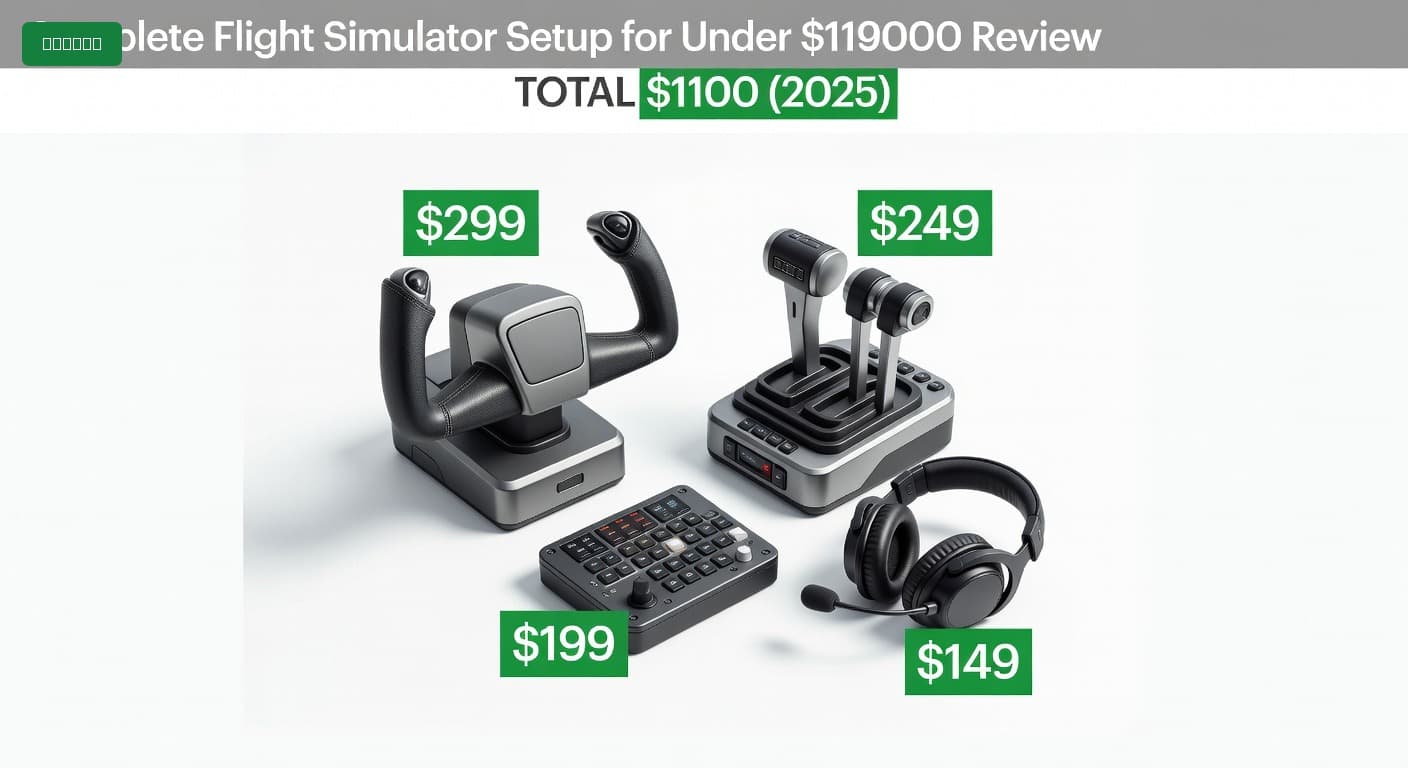 Complete Flight Simulator Setup for Under $1100 (2025)