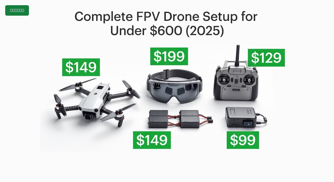 Complete FPV Drone Setup for Under $600 (2025)