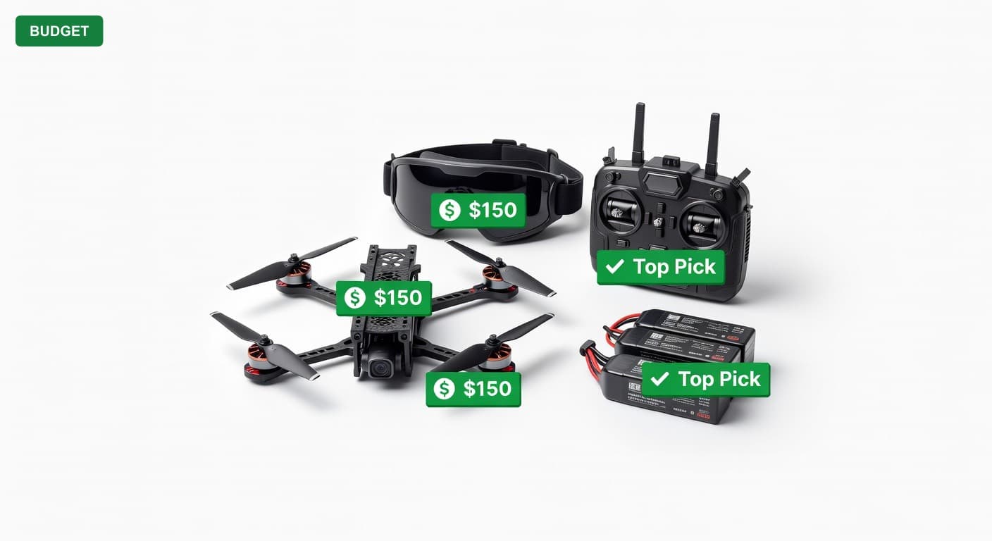 Complete FPV Drone Setup for Under $650 (2025)
