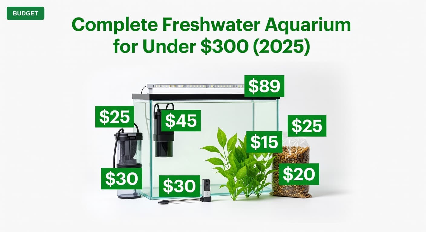 Complete Freshwater Aquarium for Under $300 (2025)