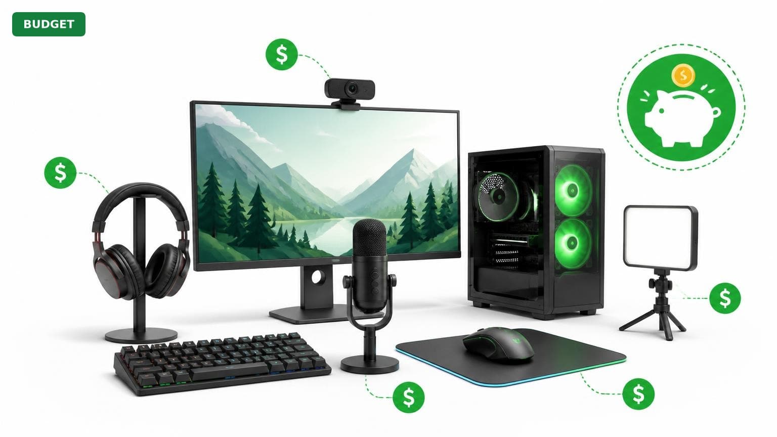 Complete Gaming Streaming Setup for Under $500 (2025)