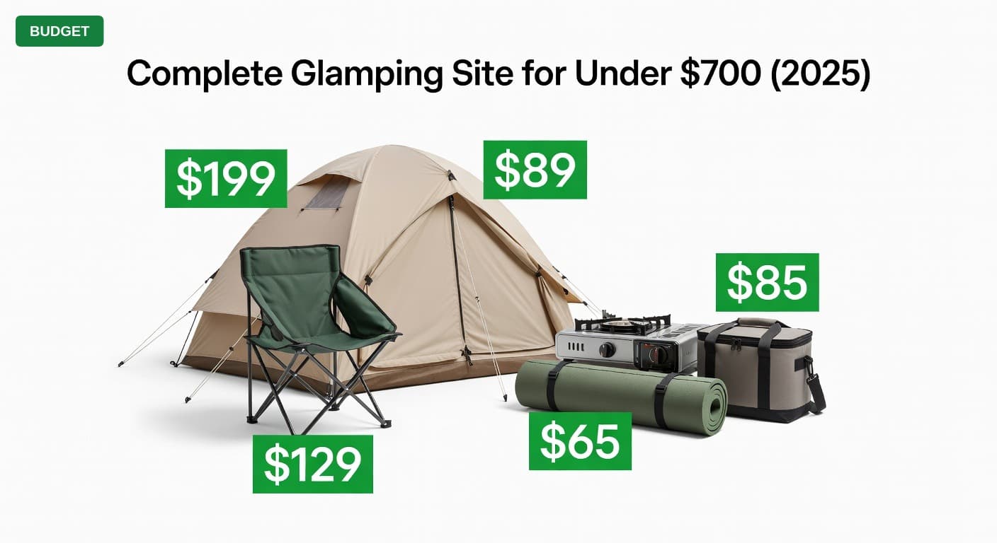 Complete Glamping Site for Under $700 (2025)