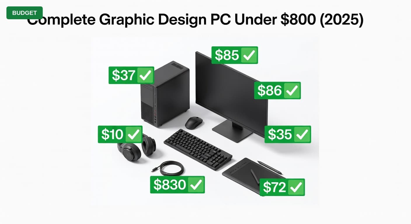 Complete Graphic Design PC Under $800 (2025)