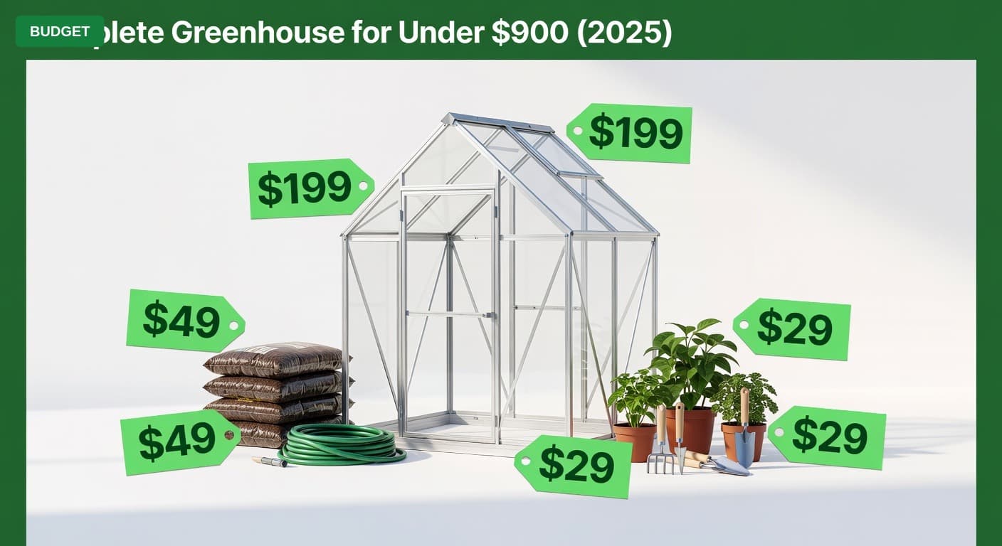 Complete Greenhouse for Under $900 (2025)
