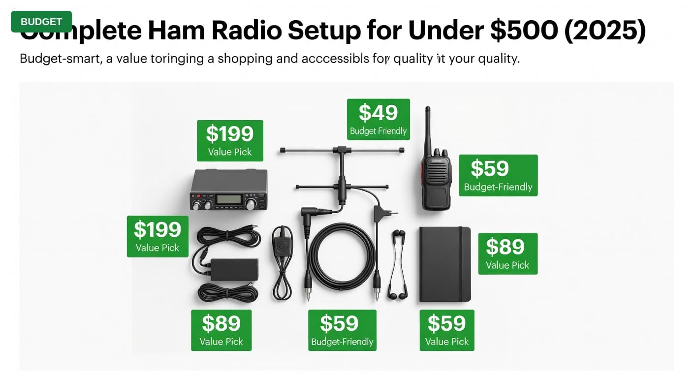Complete Ham Radio Setup for Under $500 (2025)