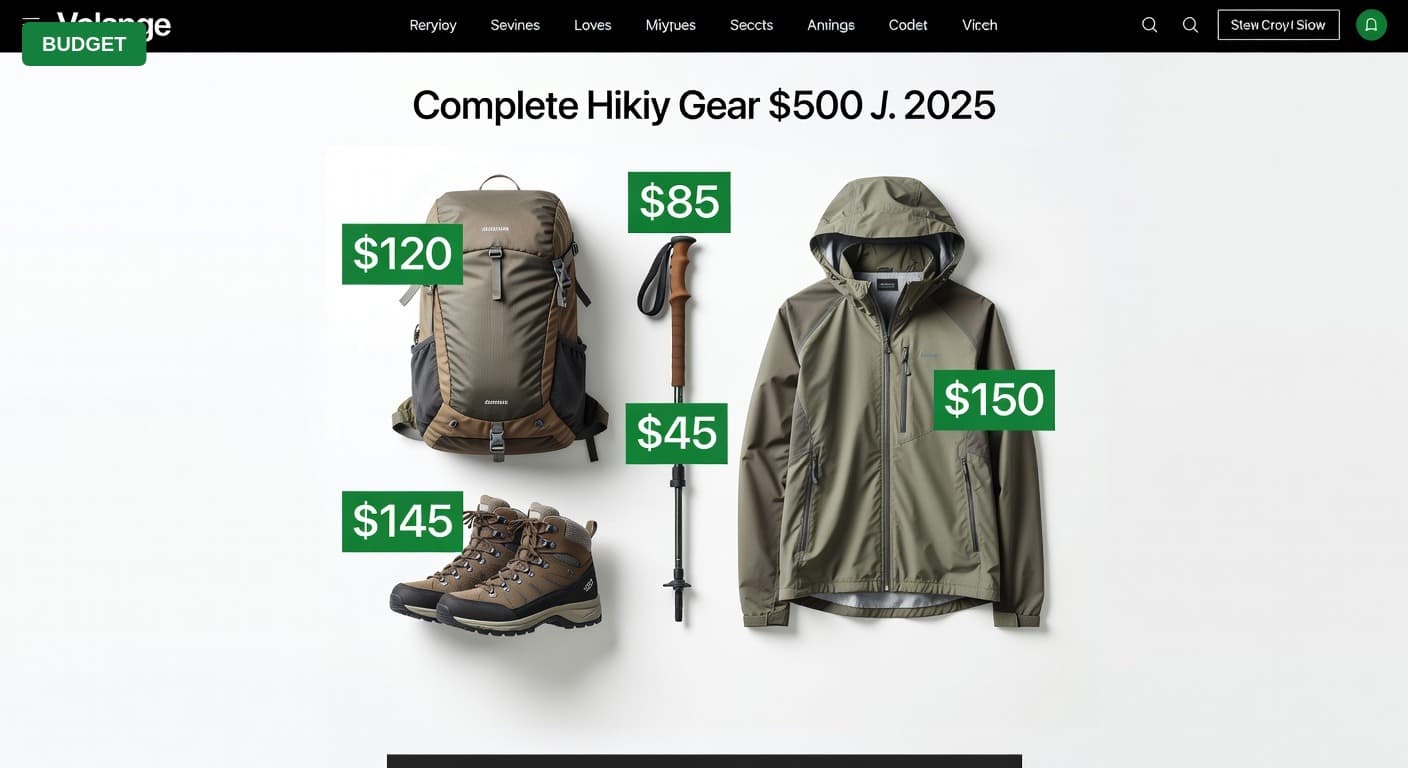 Complete Hiking Gear for Under $500 (2025)