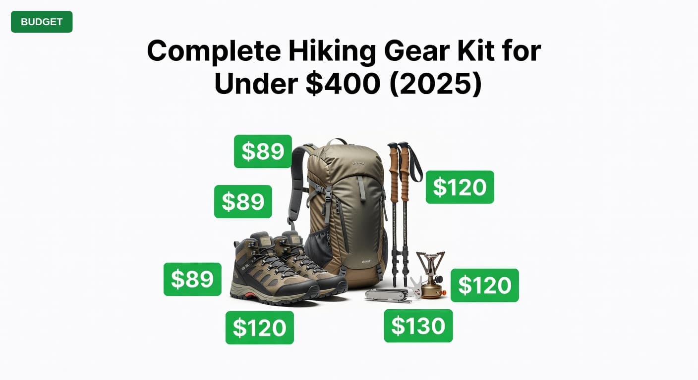 Complete Hiking Gear Kit for Under $400 (2025)