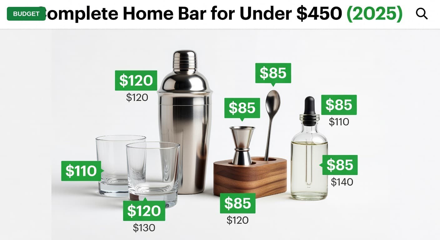Complete Home Bar for Under $450 (2025)