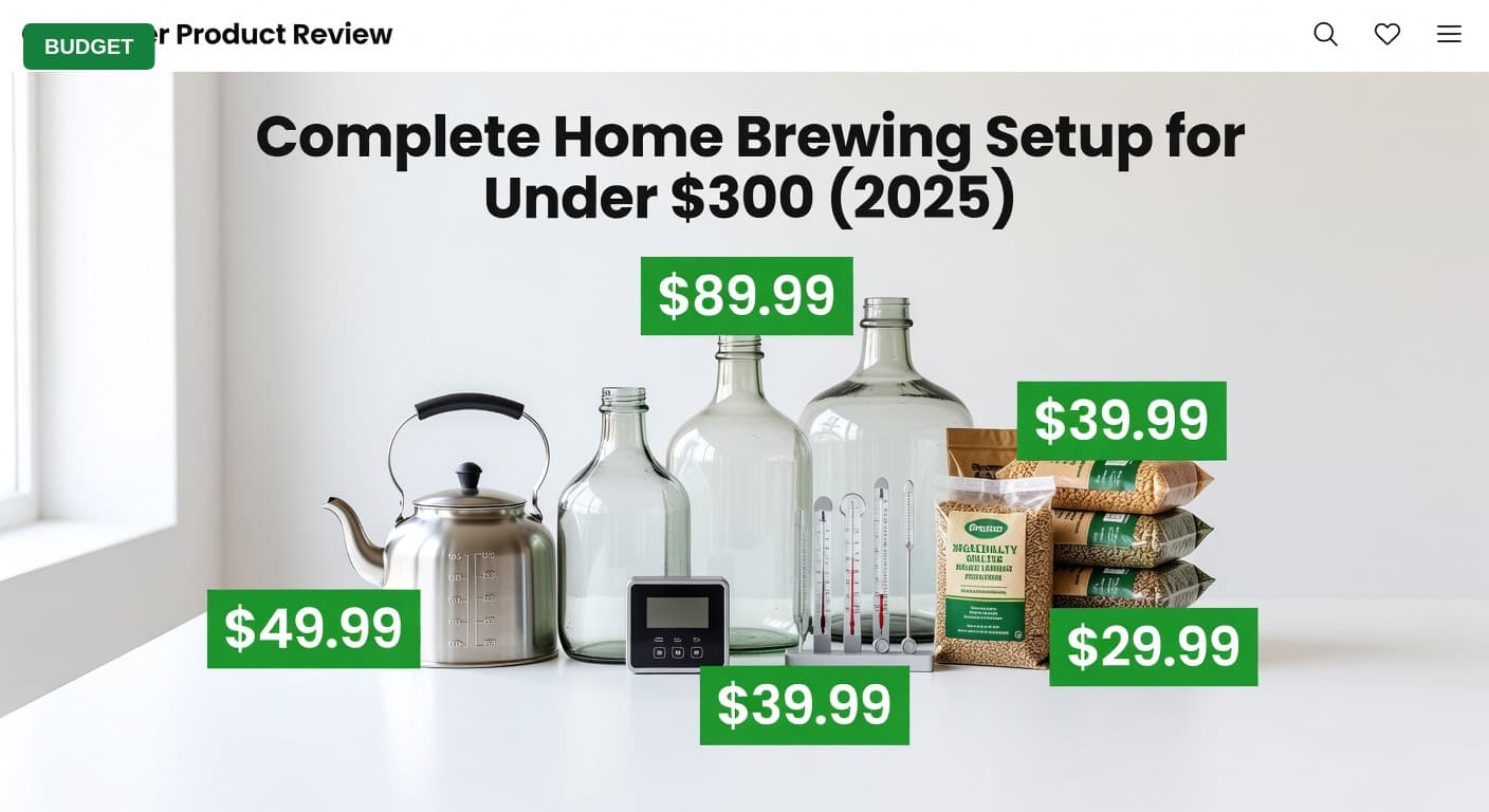 Complete Home Brewing Setup for Under $300 (2025)