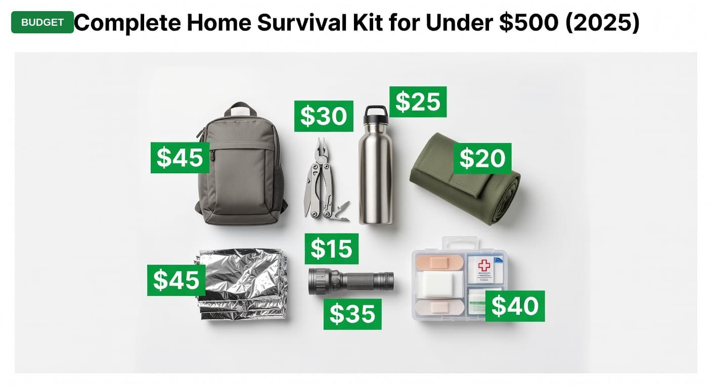 Complete Home Survival Kit for Under $500 (2025)
