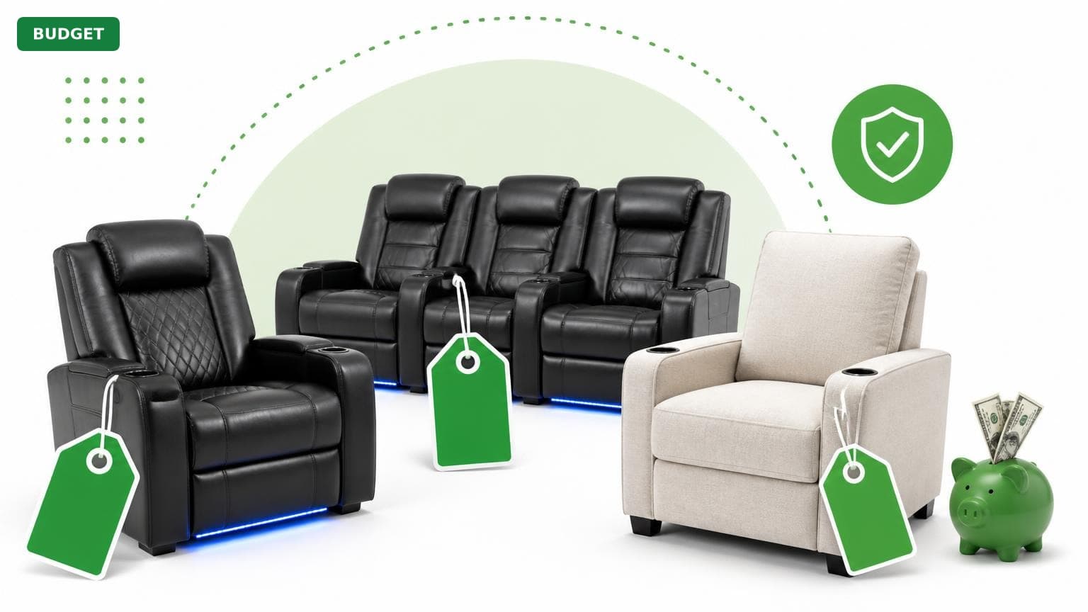Complete Home Theater Seating for Under $1000 (2025)