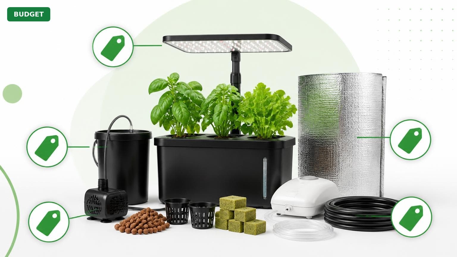 Complete Hydroponics Setup for Under $300 (2025)