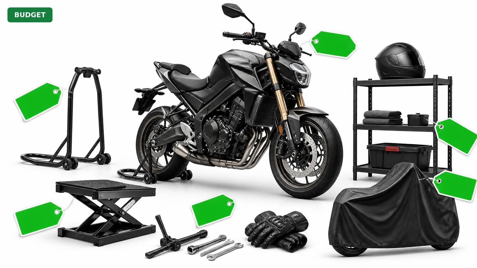 Complete Motorcycle Garage Setup for Under $400 (2025)