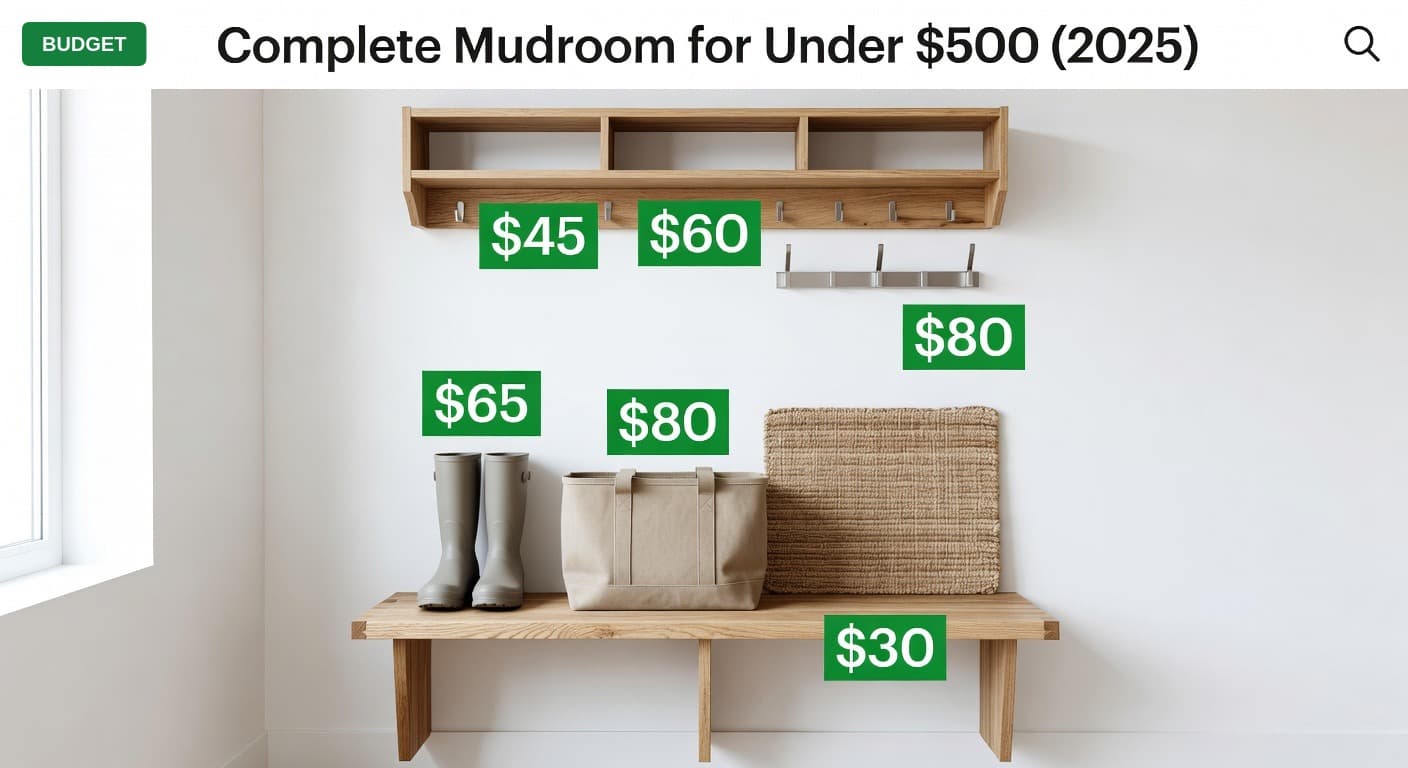 Complete Mudroom for Under $500 (2025)