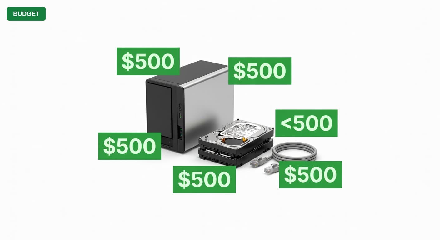 Complete NAS Storage for Under $500 (2025)