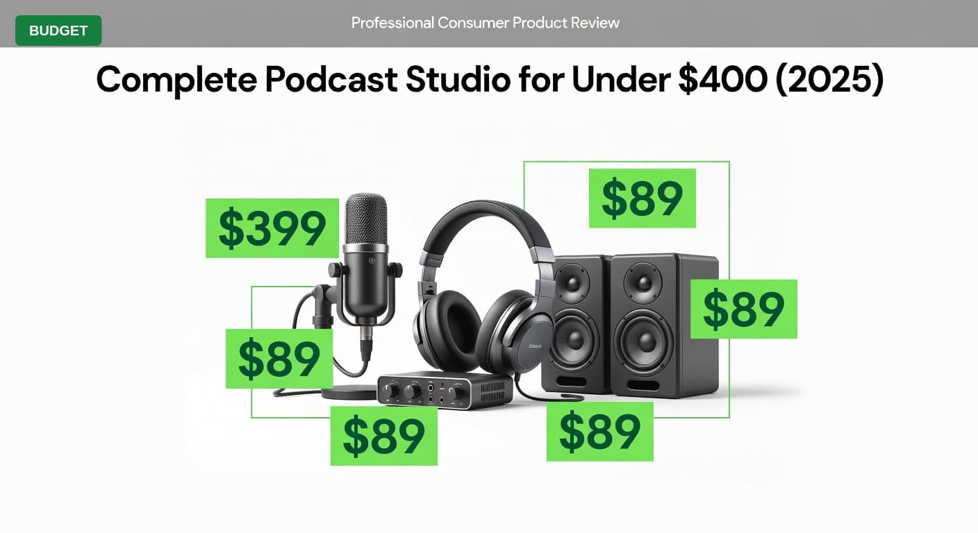 Complete Podcast Studio for Under $400 (2025)
