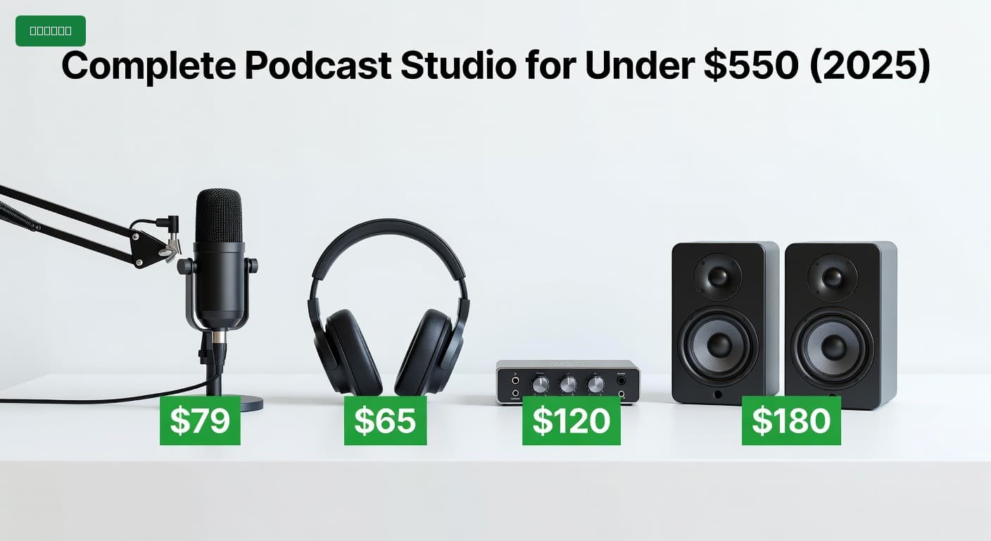 Complete Podcast Studio for Under $550 (2025)