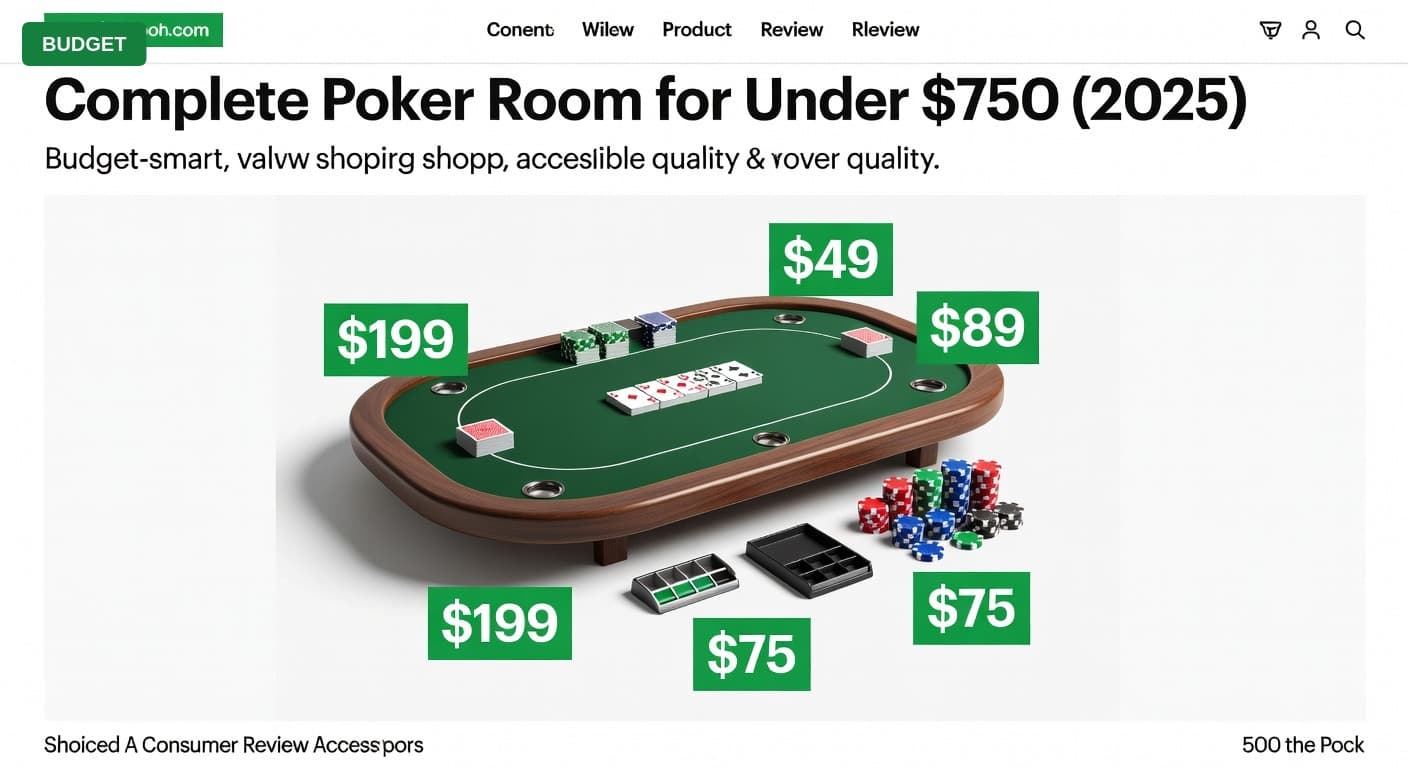 Complete Poker Room for Under $750 (2025)