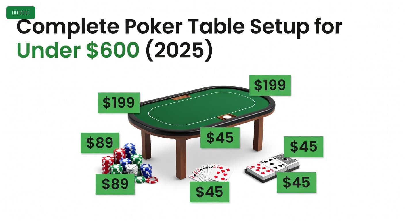 Complete Poker Table Setup for Under $600 (2025)