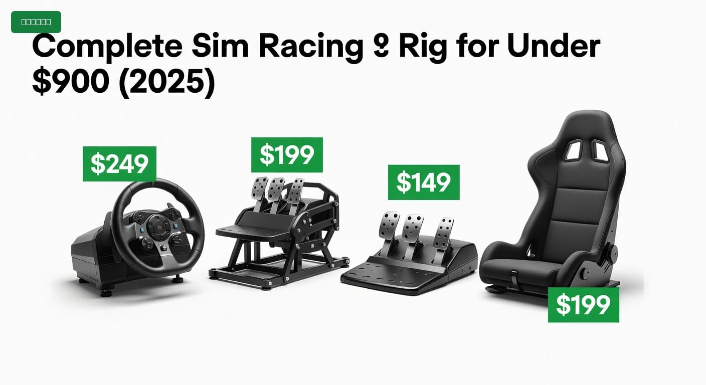 Complete Sim Racing Rig for Under $900 (2025)