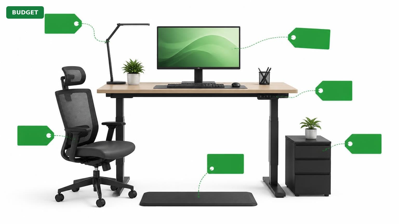 Complete Standing Desk Setup for Under $600 (2025)
