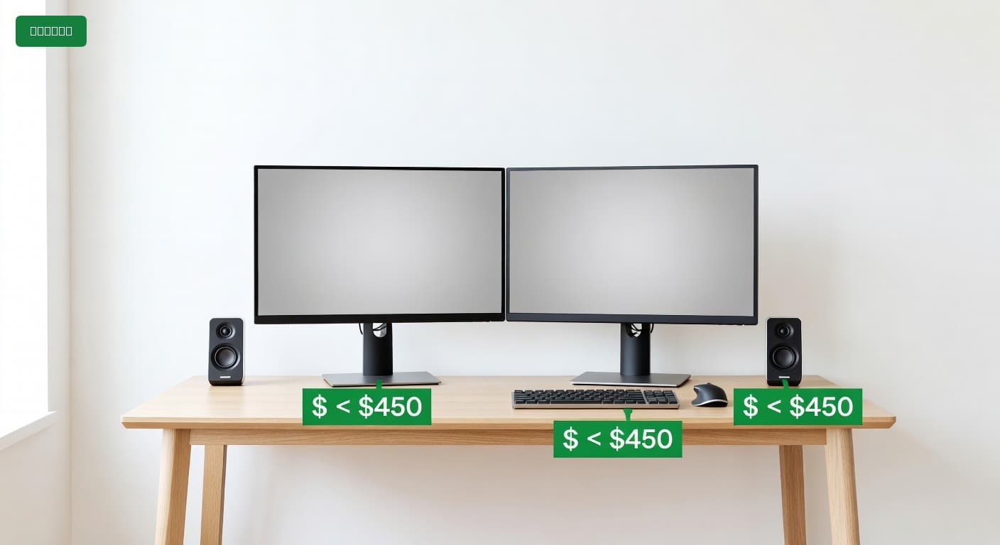 Dual Monitor Desk Under $450 (2025)
