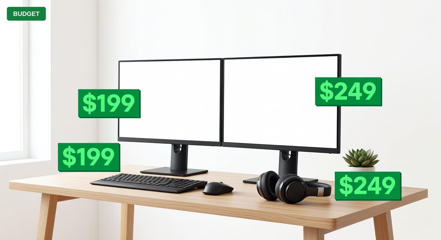 Dual Monitor Office Under $500 (2025)